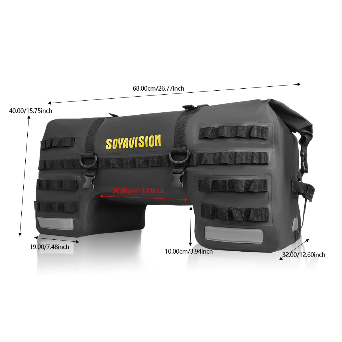Universal Motorcycle Waterproof Tail Bags Back Seat Bags Cycling Camping Travel Bag Motorbike Scooter Sport Luggage Pack 66L 40L