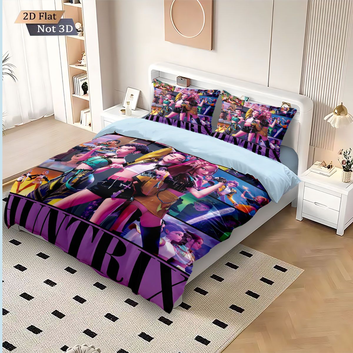 3pcs kpop Devil Girl Group Print coreless Bedding Set Multi Size Bedrooms Dormitory duvet Cover Soft Machine Washable