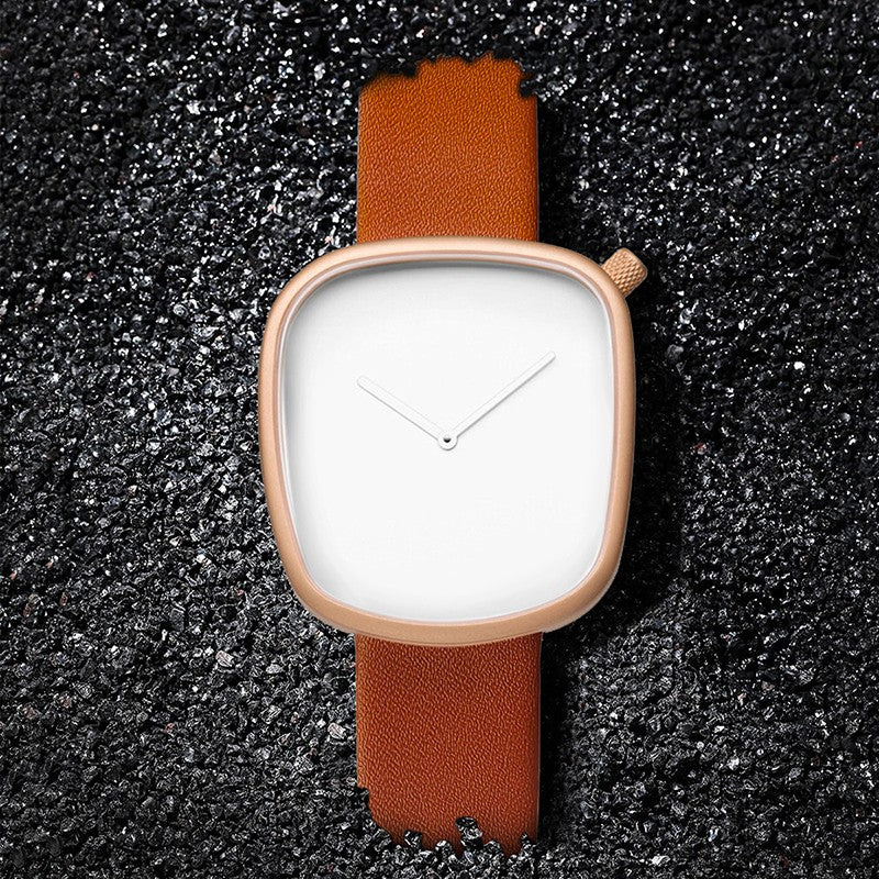 TOMI Watch Minimalist Men's Square Fashion Ultra thin Watch Minimalist Women's High Quality Elegant Quartz Watch Clock Gift