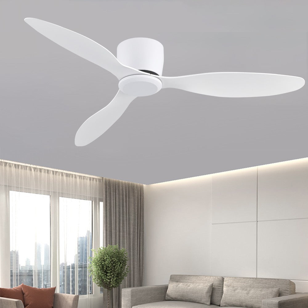 Ceiling Fan Low Floor DC Motor Electric Fan Remote Control Large Household Fan Without Light for Living Room Bedroom