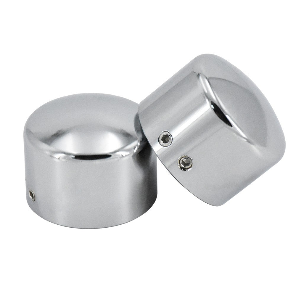 2pcs Motorcycle Front Axle Nut Cover Cap Bolt Black/Chrome For Harley Touring Softail Breakout Dyna Street Bob V-Rod Sportster