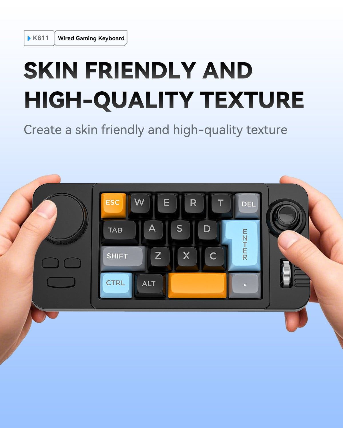 Hot Swap Wired Mechanical Keyboard with Volume Scroll Jostic 19Keys Programmer Keypad for Computer Laptop Macro-Defined Joystick
