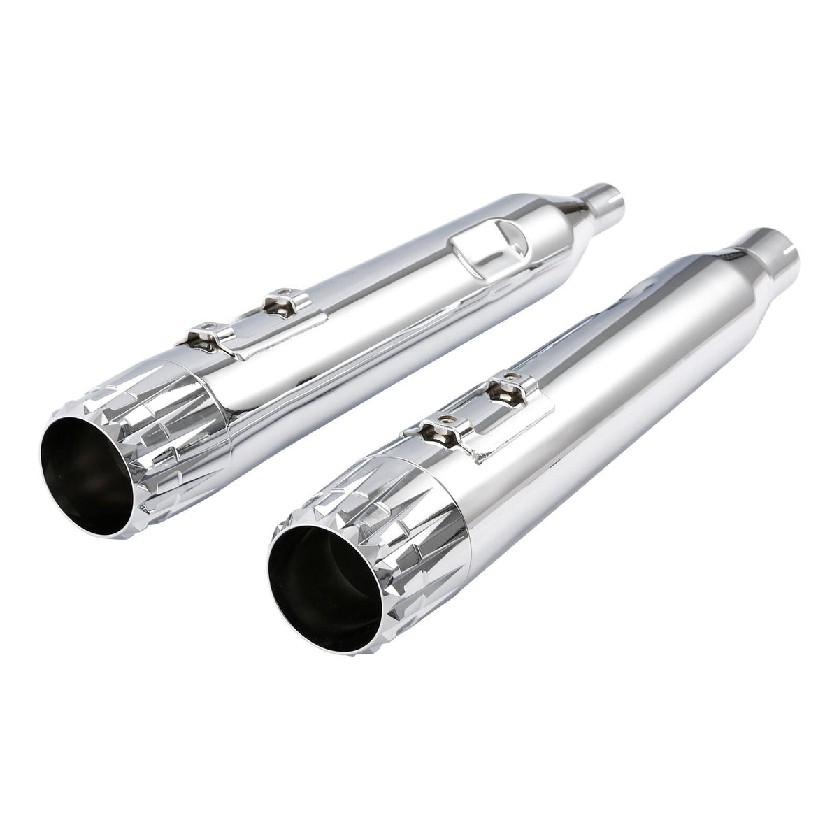 Motorcycle Slip On Mufflers Exhaust Pipes For Harley Street Glide Road King Electra Glide Ultra Limited FLTRX 2017-2022 2021 18