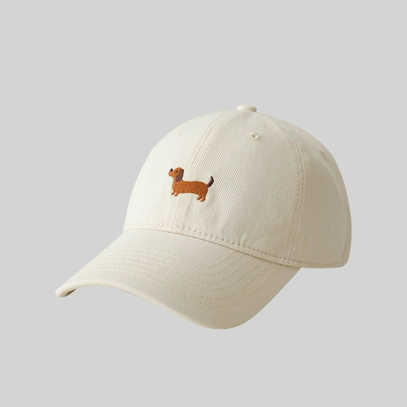 Dachshund Embroidery Baseball Hat Sunscreen Fashion Outdoor Hat Suitable for Men and Women for Daily Leisure Matching