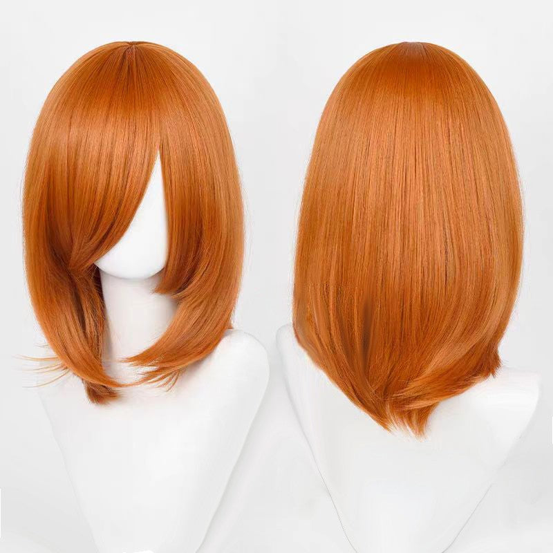 Cosplay Wigs Multicolor 16 Inch Short Straight Men's Wig Synthetic Heat Resistant Wigs for Anime Cosplay Halloween Party Use