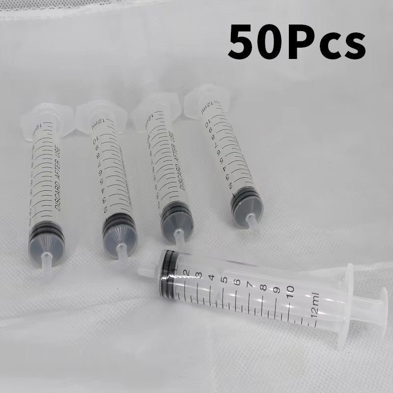 NIGF 5Pcs Disposable Plastic Dental Elbow Irrigation Syringe Teeth Flushing Injection Impression Dental Syringe With Curved Tip