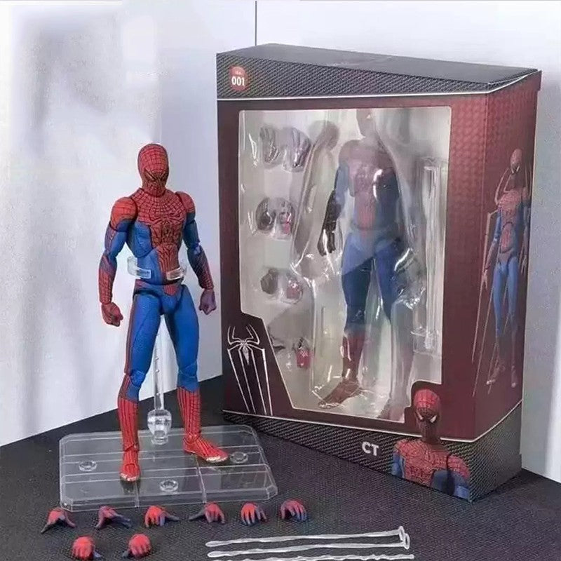 Ct Toys Spiderman Mafex 185 Classic Costume Anime Figure Ver Miles Morales 2099 Spider-man Action Figure Figurine Toys Kids Gift
