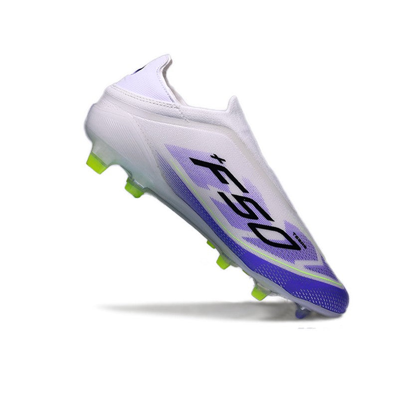 SLIP-ON Mens Soccer Shoes Non-Slip Turf Soccer Cleats for Youth Without-Lace TF/FG Training Football Boots Chuteira Campo 35-45
