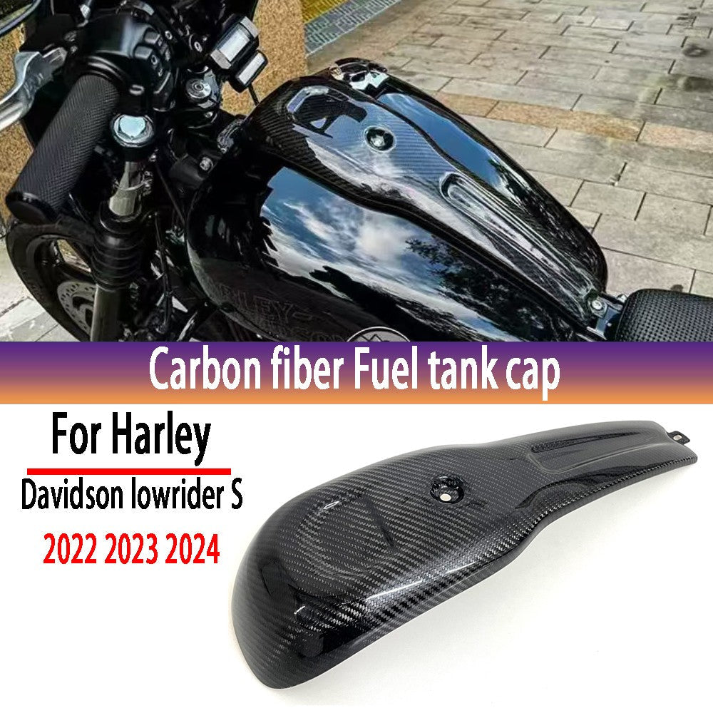 For Harley Davidson lowrider S 2022 2023 2024 100% 3K Pure Dry Carbon Fiber Motorcycle Side Panel Fairings Kit