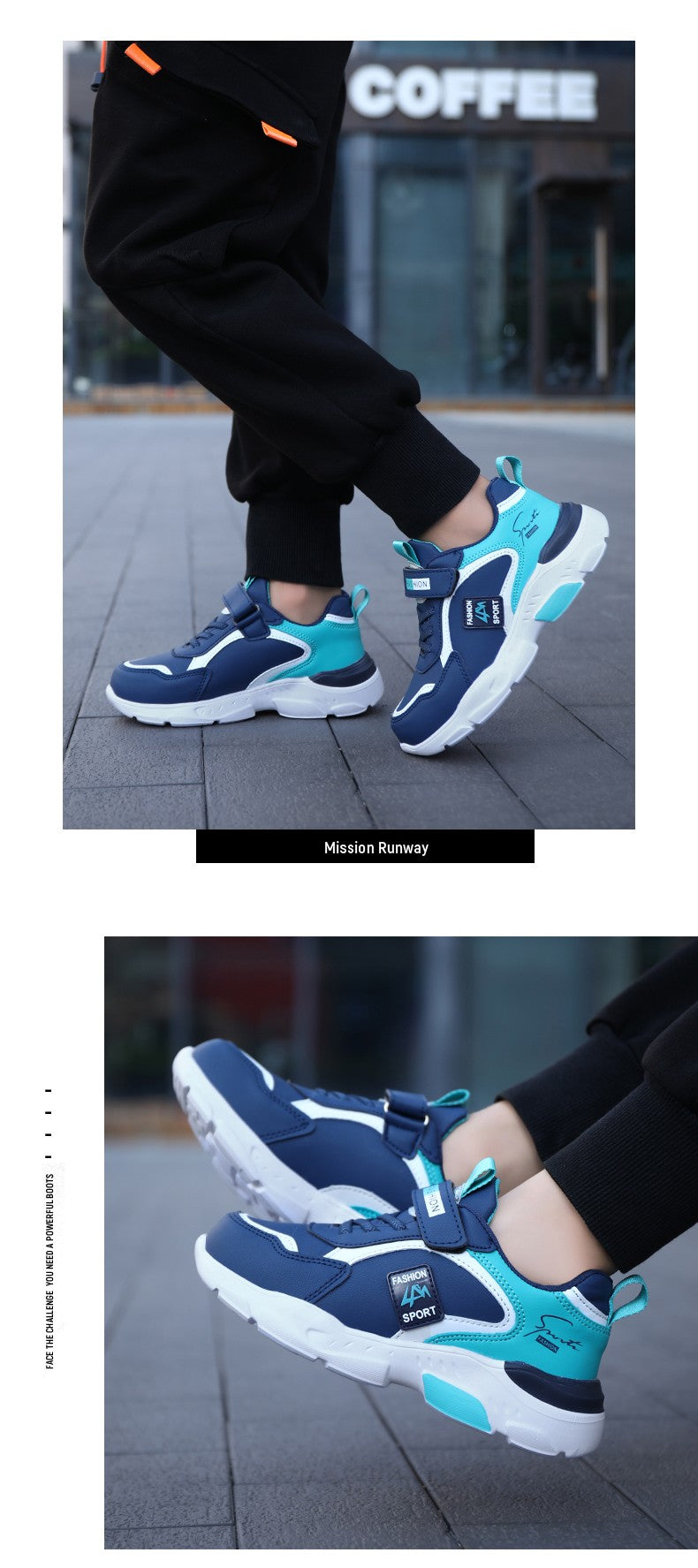 New Children's Leather Casual Shoes For Boy Girls Sneakers Breathable Kids School Walking Non-slip Sport Running Shoes Outdoor