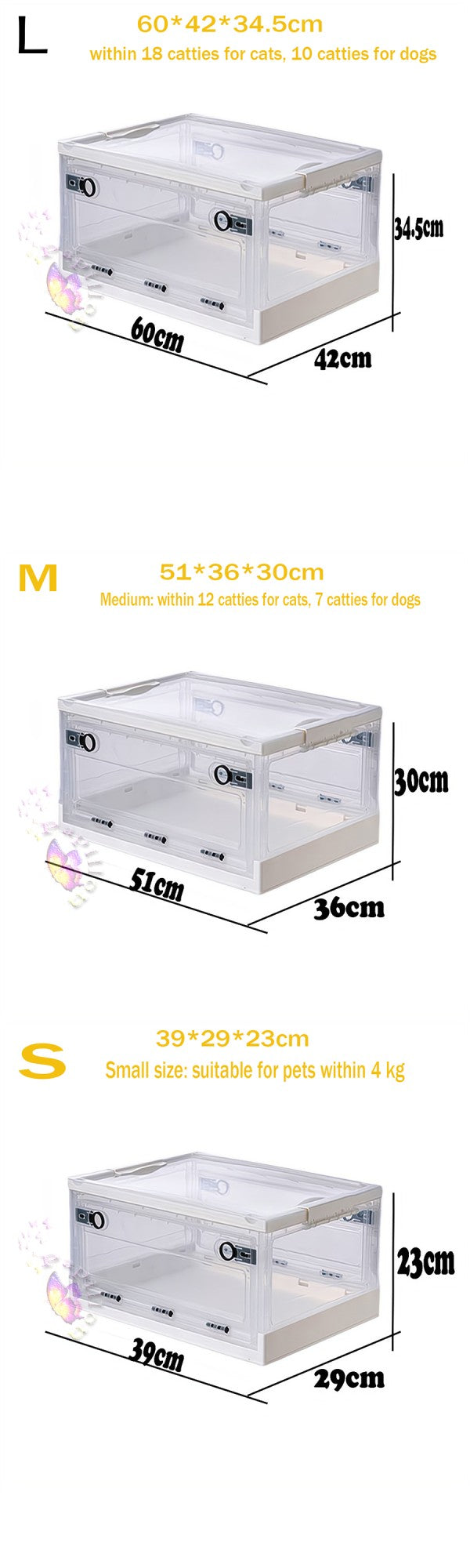Oxygen Room Foldable Nebulization Box Portable Pets Oxygen Cage Small Animal Veterinary Atomization Box