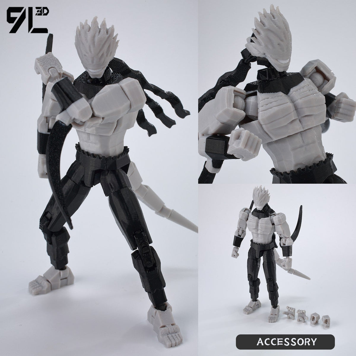 9L3D Printed Anime Jujutsu Kaisen Sukuna Yuji Yuta Satoru Gojo Lucky Dummy 13 Movable Shapeshift Action Figures Mannequin Toys