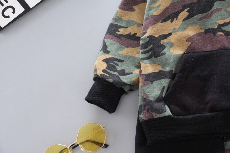 New Spring Autumn Children Clothing Baby Girl Clothes Boys Casual Hooded T-Shirt Pants 2Pcs/Sets Toddler Costume Kids Tracksuits