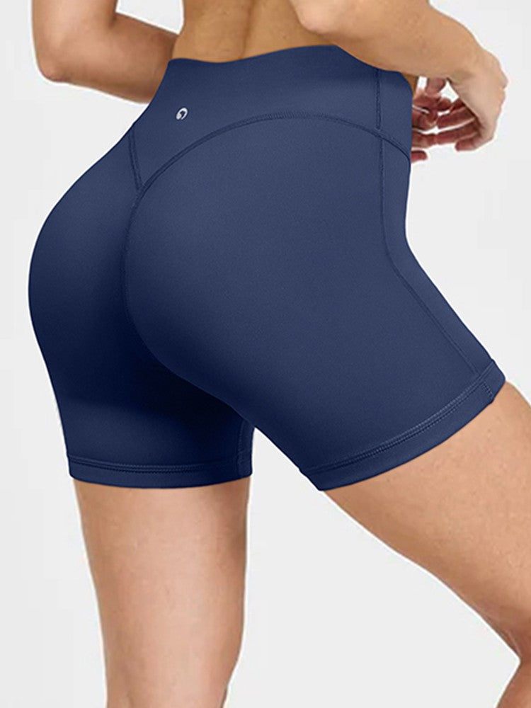 Summer Women's High-Waist Breathable Yoga Shorts High Elastic Running Tights Leggings Cycling Workout Gym Sports Shorts