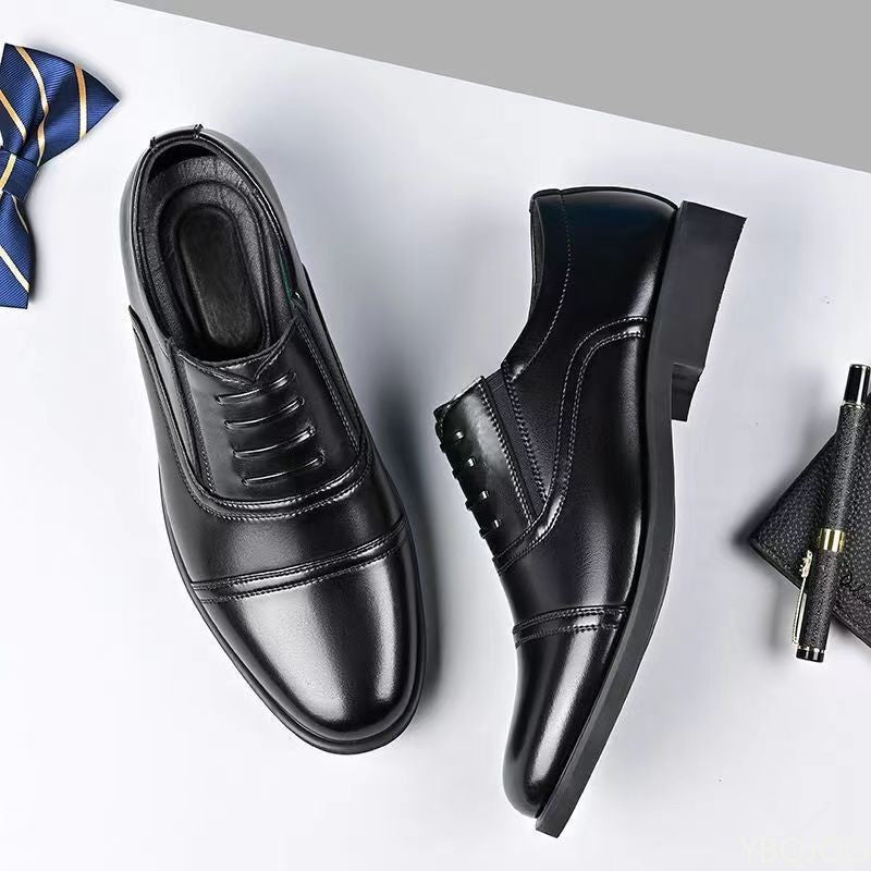 Large Size Fashionable Men's Daily Comfortable Business Office Formal Shoes Low Cut Round Toe Multifunctional Men's Wedding Shoe