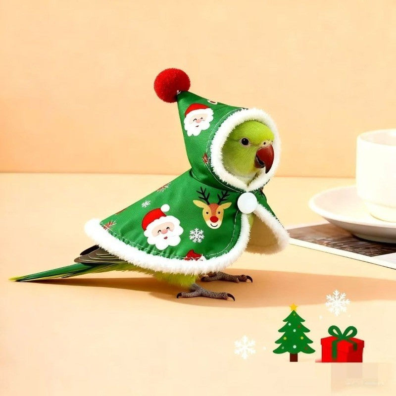 ???Winter Warm Outfit Christmas Theme Clothes Costume For Birdes Pet Bird Supplies Pet Bird Outdoor Clothing Bird Accessories ??