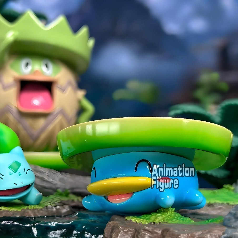 3-5cm Anime Pokemen Figure Lotad Combination Action Figures Pvc Collection Model Toys for Children Gifts