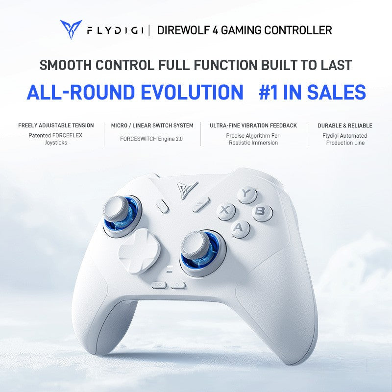 Flydigi Just Launched Direwolf 4 controller gamepad wireless gamepad for pc /Switch/Phone/tablet computer,with charging dock
