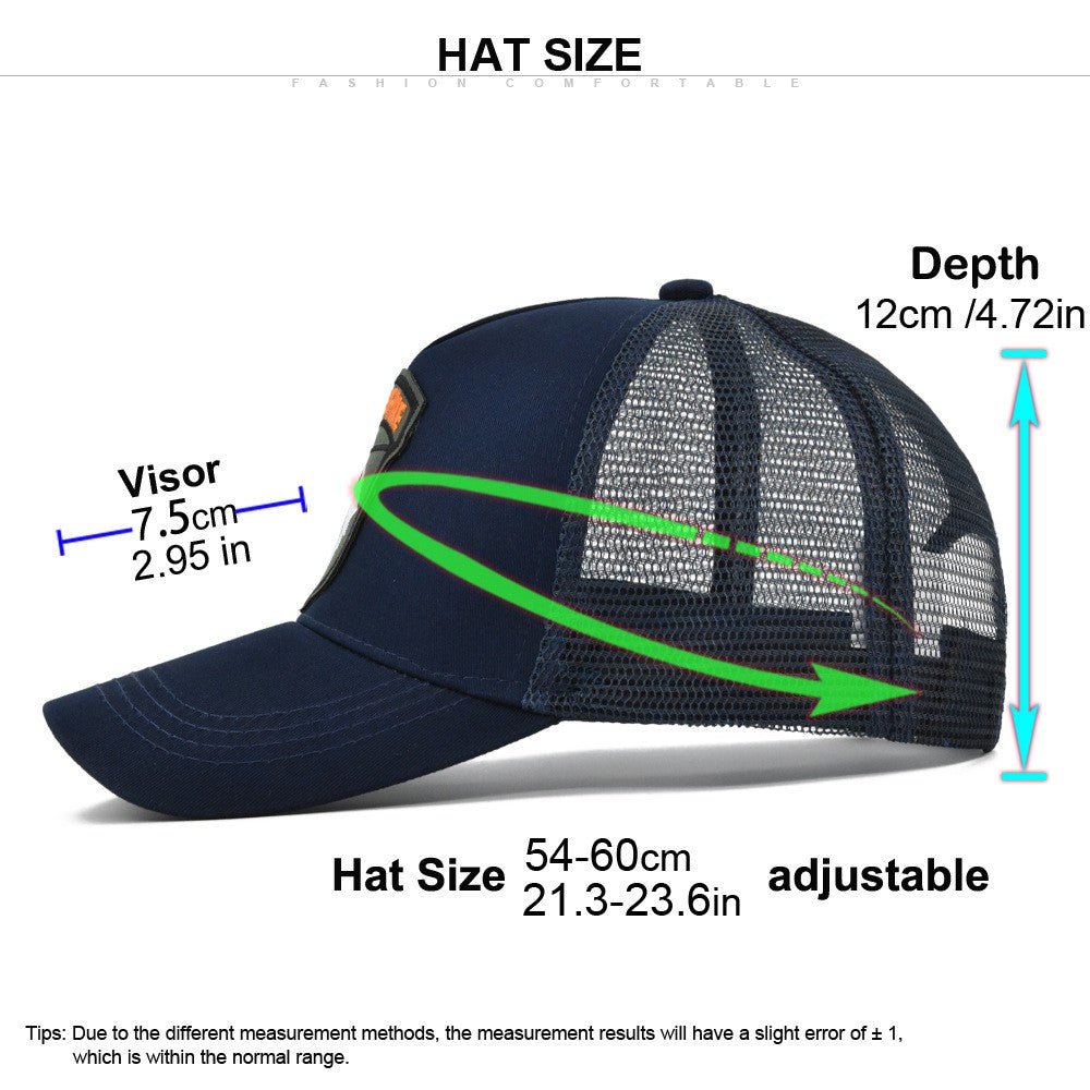 Embroidery Baseball Caps Men Eagle Snapback Hats For Women Fashion USA Hip Hop Bones Breathable Mesh Streetwear Trucker Cap