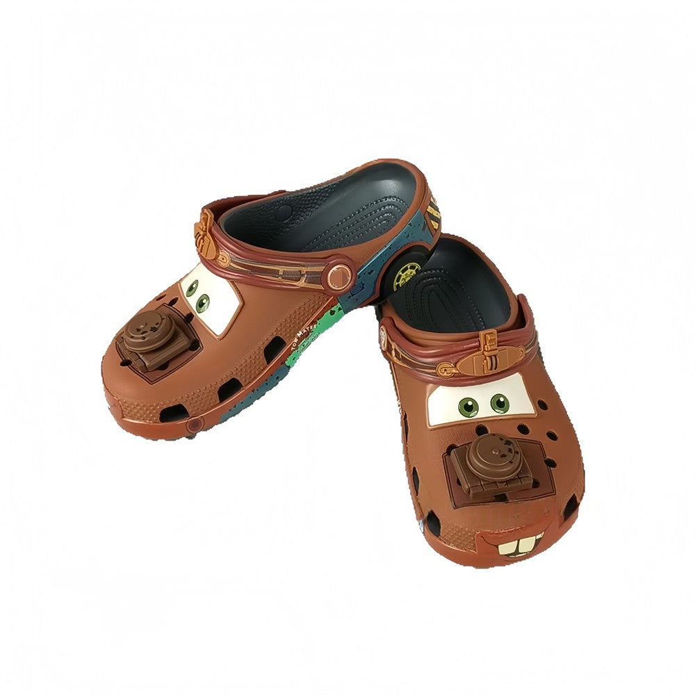 NEW Hot 2026 Animated Movie Cartoon Mcquenes Mater Pixar Waterproof Slippers Outdoor Sandals Casual Breathable Holiday Gift