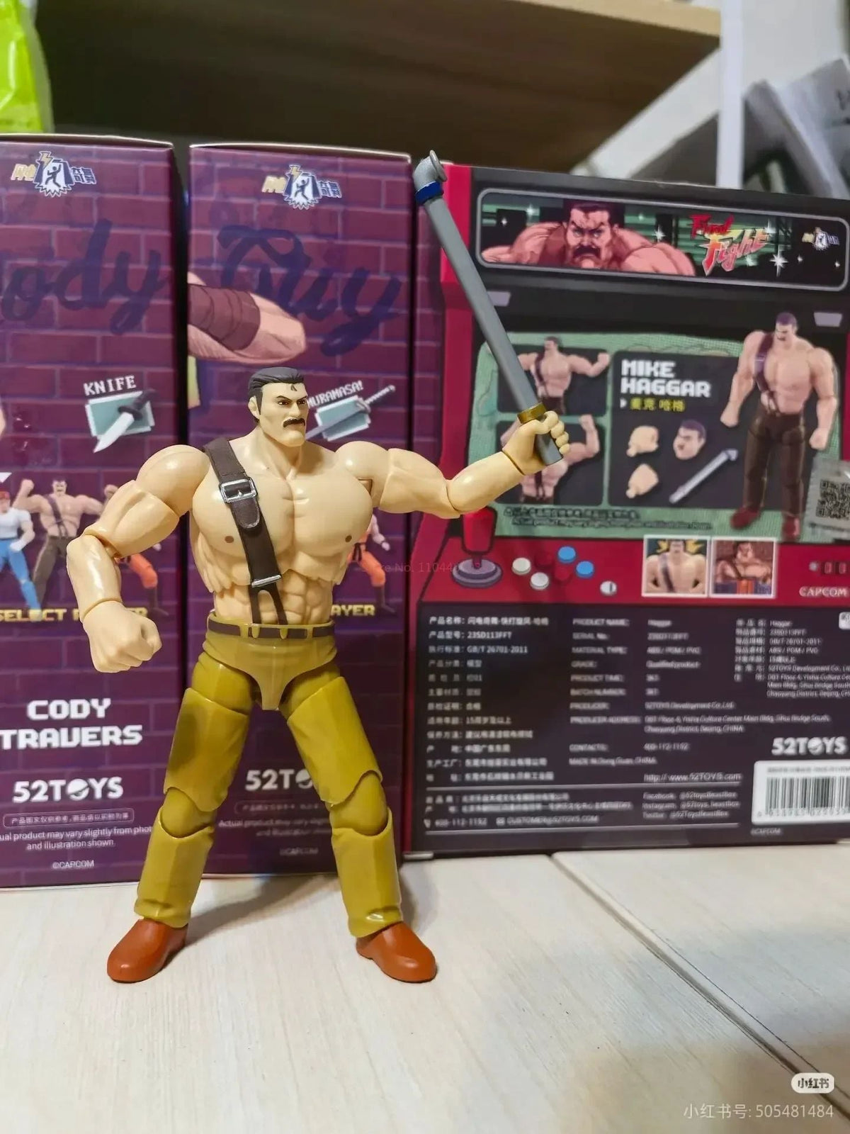 In Stock 52toys Capcom Final Fight 3.75-Inch Action Figure Cool Soldier Model Toy For Game Lovers Decoration Surprise Gifts