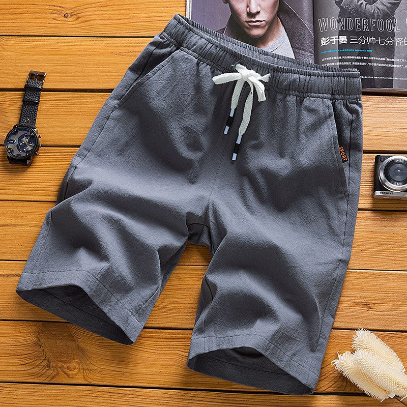 Summer Men'S Large Size Casual Shorts Beach Pants Running Sport Straight Short Pants Male Thin Sweatpant Leisure Loose Shorts