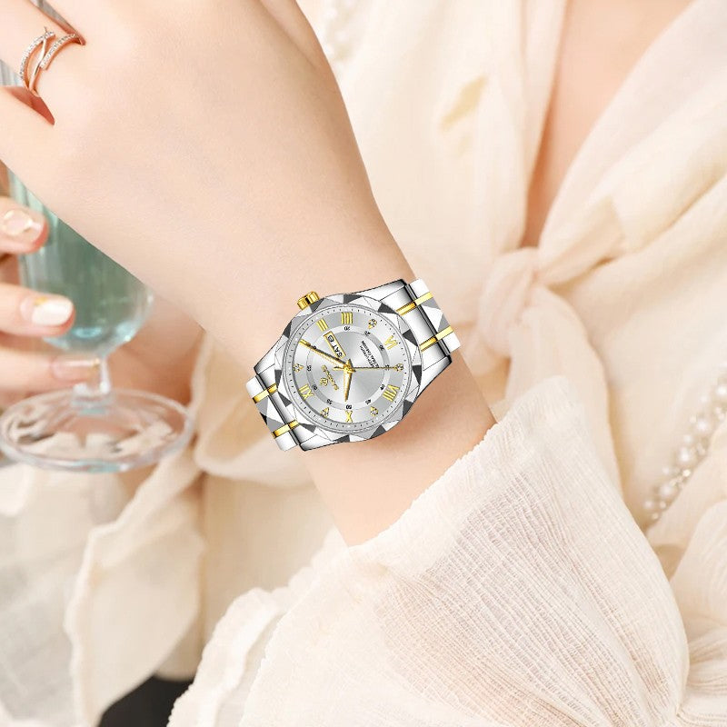 BANGWEI Woman Watch Luxury Elagant Classic Fashion ClockBusiness Casual Date Stainless Waterproof Luminous Quartz Ladies Watches