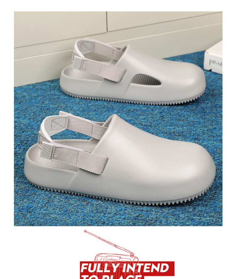 2025 New Casual EVA Sandal Men'S Non-Slip Flip-Flop Mule Design Comfortable Breathable Slip-On Lazy Shoes Adults Home Slippers
