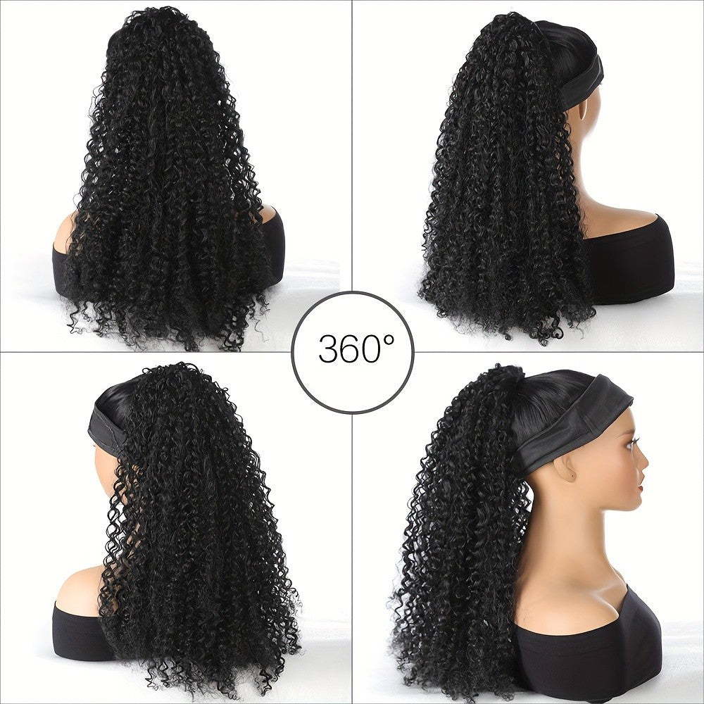 8-26 Inch Afro Kinky Curly Drawstring Ponytail Human Hair Extensions 3C 4A Brazilian Remy 100% Human Hair Ponytail For Women