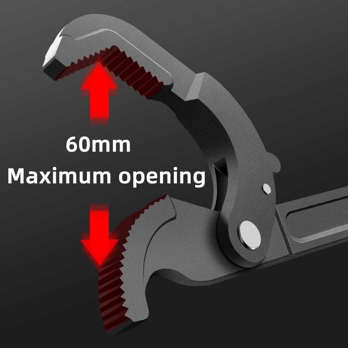Quick Power Grip Pipe Wrench for Repair and Home Maintenance, 2Pcs Multi-Functional Universal Wrench Set Self Adjusting Spanner