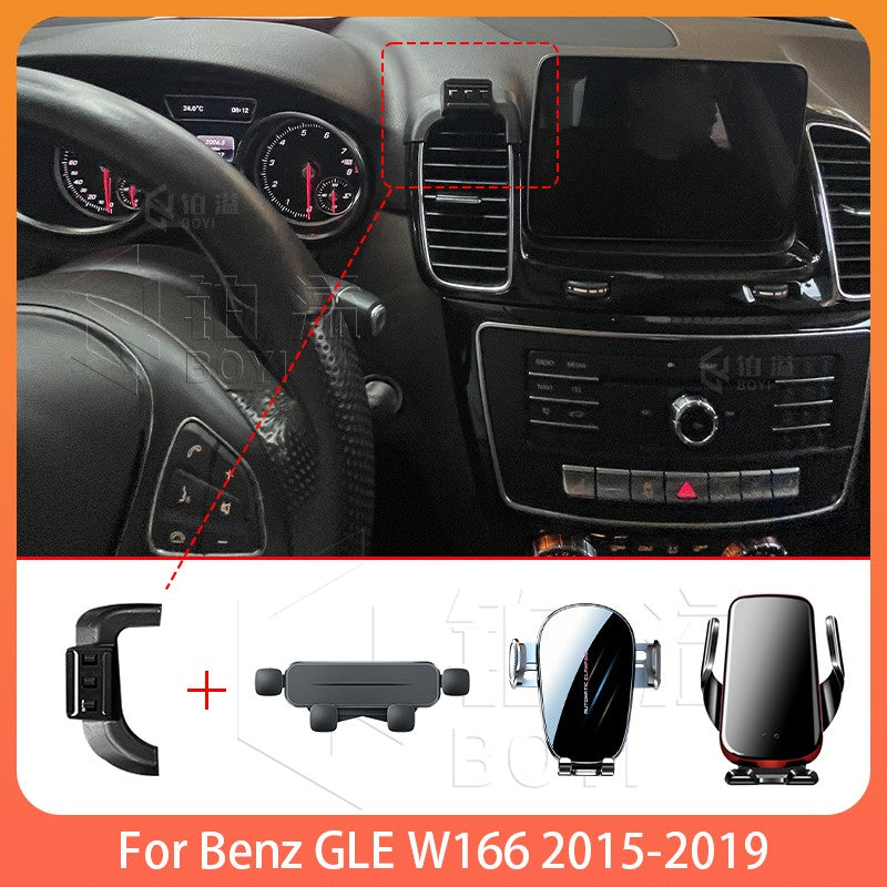 Phone Holde Car For Benz GLE W166 2015-2019 Mobile Support Special Fixed Bracket Base Wireless Charging Stand Accessories