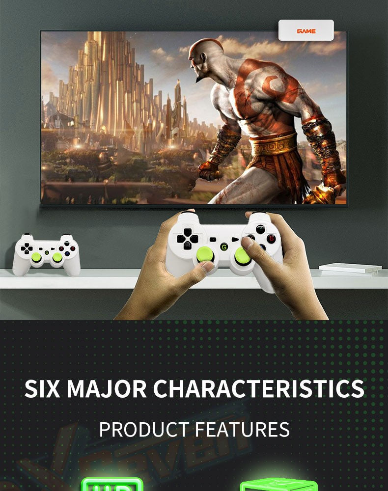 2026 New Coopreme Y7 X7 128G Linux System 4K Video Game Console TV Box Wireless Controller Retro Game 10000+ Support PSP