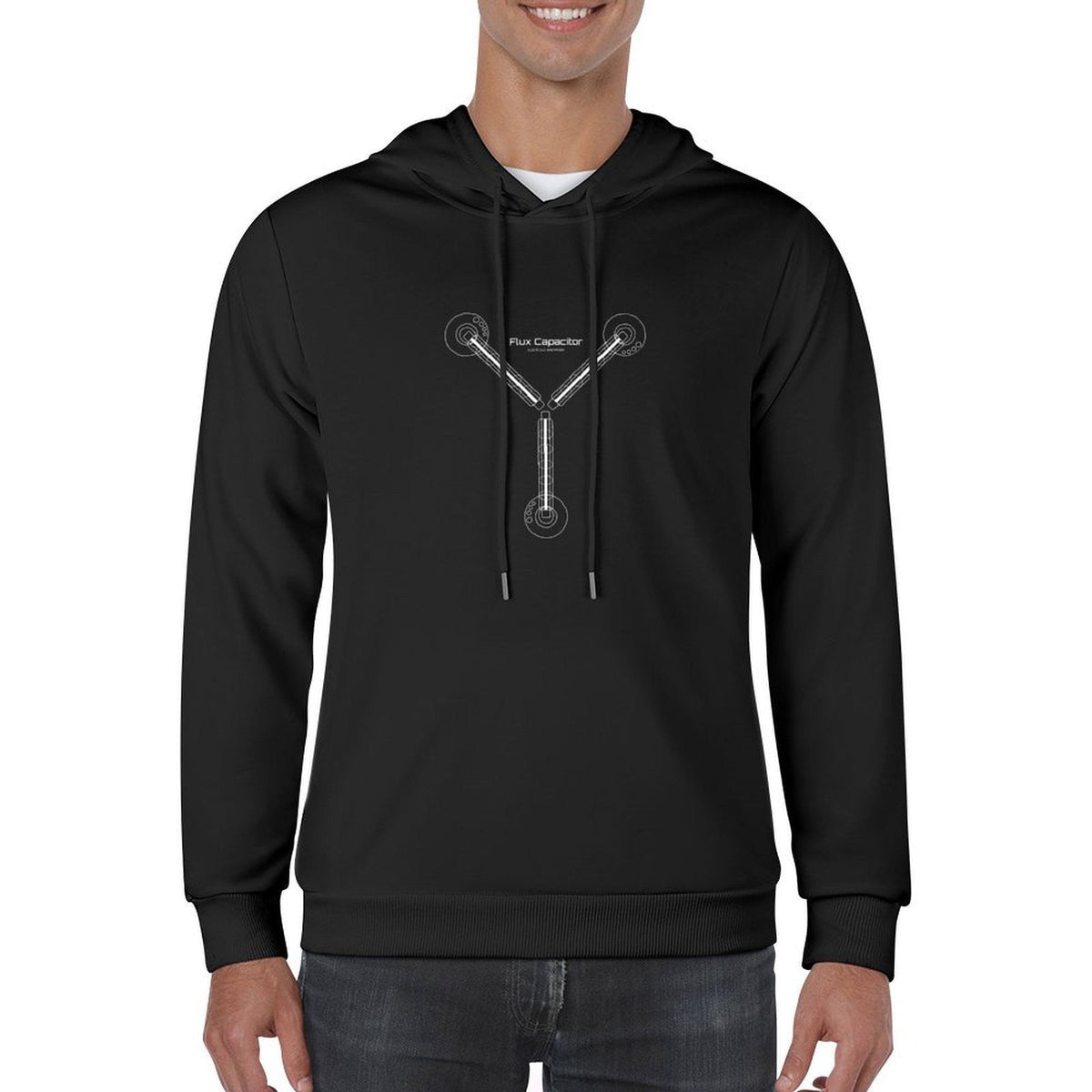 Flux Capacitor (White) Hoodie men's sweat-shirt set aesthetic clothing autumn jacket men men's autumn clothes graphic hoodies