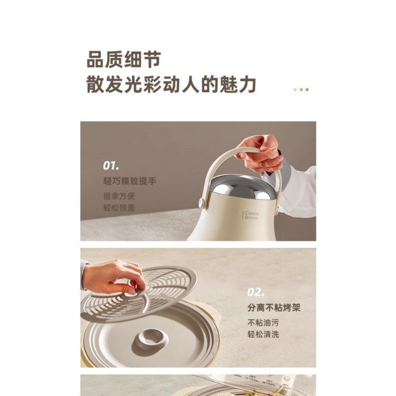 Air Fryer New Household Glass Visualization Multifunctional Large Capacity Electric Fryer Far Infrared Penetrating Heat