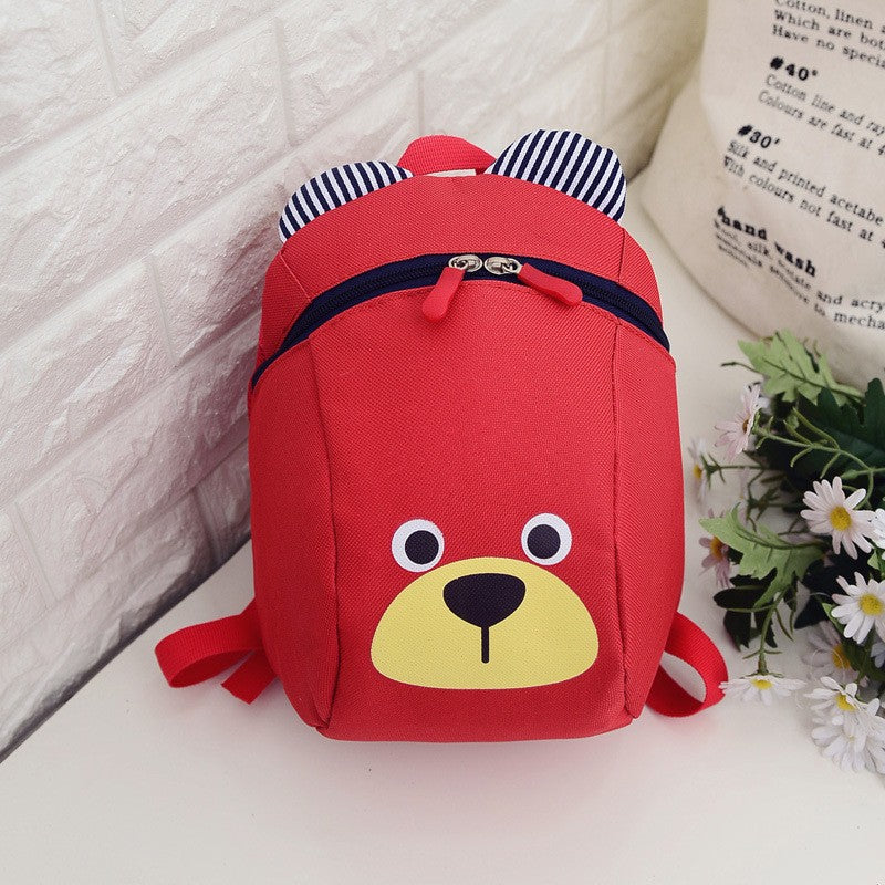 Bear 1-3 Years Old Anti-lost Schoolbag Piggy Cartoon Boys and Girls Kindergarten Primary and Secondary School Backpack