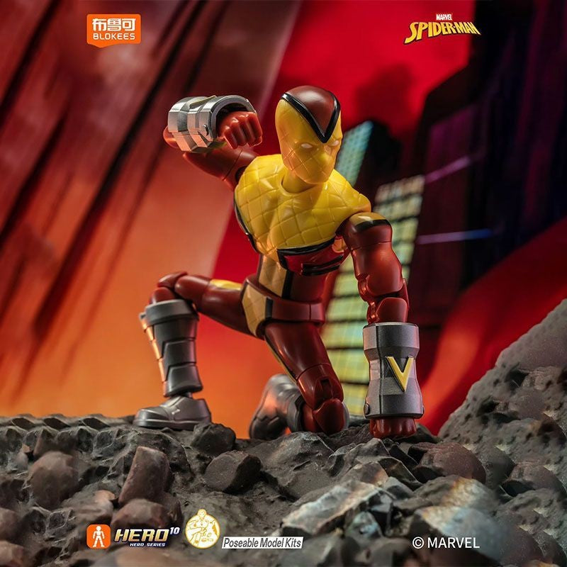 Blokees Hobie Brown Spider-Man Green Goblin Sandman Electro Shocker Spider-Man 2099action Figure Assembly Collection Toys Gifts