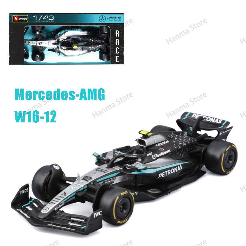 New 2025 F1 Bburago 1:43 Mclaren Mcl39 Miami Gp Monaco Gp Amg W16 F1 Alloy Miniature Diecast Model F1 Champion Mcl38 Toys Gift