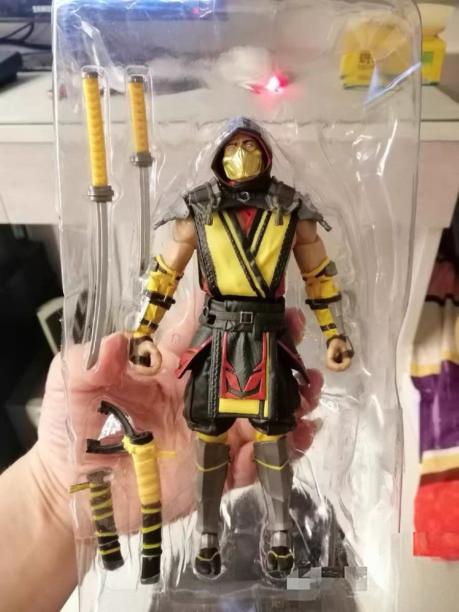 Game Mortal Kombat Spawn Sub Zero Scorpion Kitana Liu Kang 7" Articulated Action Figure Toys 17cm Game Figurines Collectible Toy