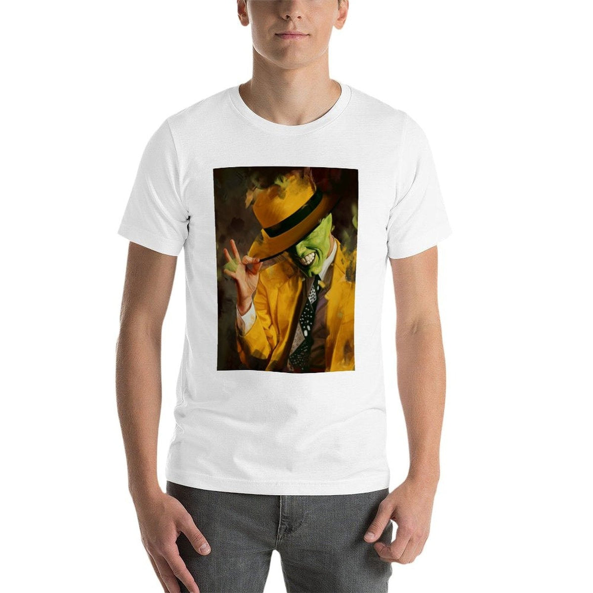 The Mask T-Shirt t shirt man plain man t shirts cotton T-Shirt