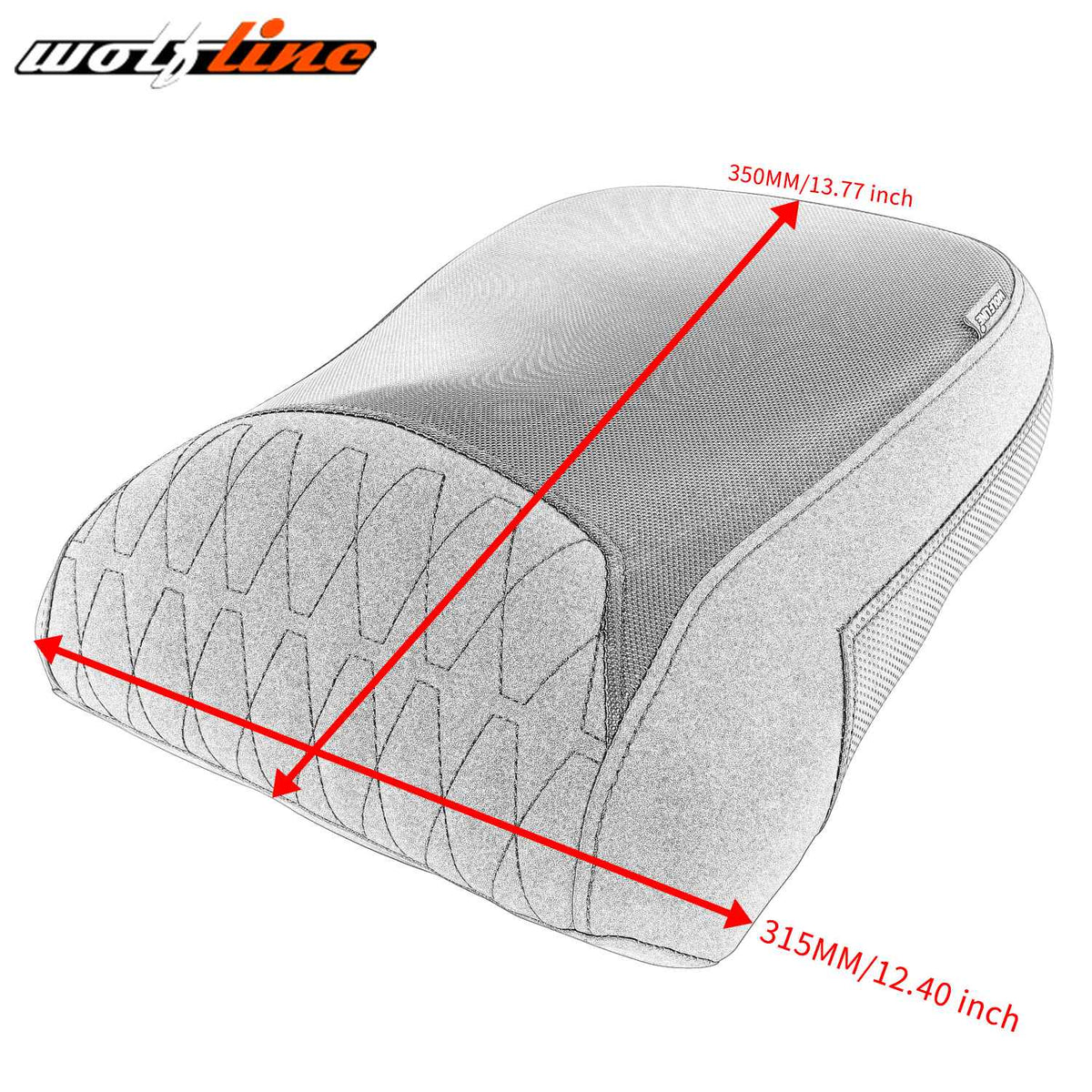 Wolf Line Driver Seat Rear Pillion Pad Fit for Harley-Davidson Pan America 1250 2021-2023 2022