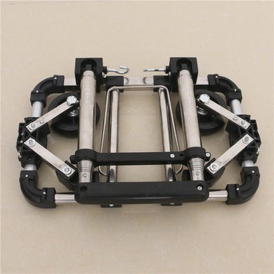 Full folding stainless steel luggage car Bearing capacity 30kg luggage Easy to carry trolley suitcase Schoolbags shopping carts