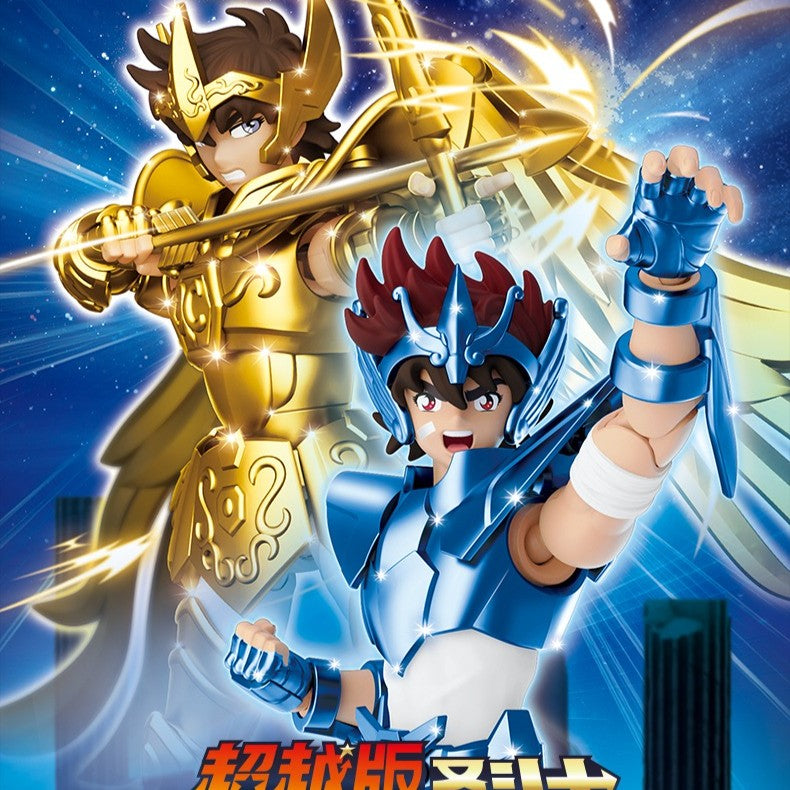 Blokees Saint Seiya Cygnus Hyoga Pegasus Seiya Knights of Zodiac Aquarius Camus Aries Mu Action Figures Anime Model Statue Toys