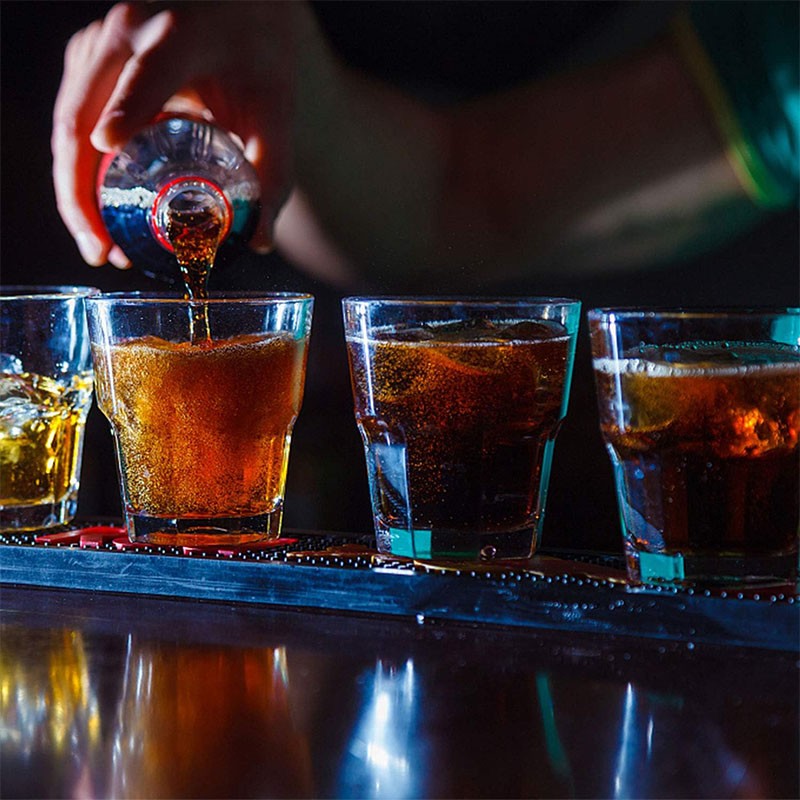 HeY LiLac 4Pcs Whiskey Glasses Clear Classic Everyday Drinking Glasses Water Glass Cups Cocktail Glass Whiskey Shot Glasses Set