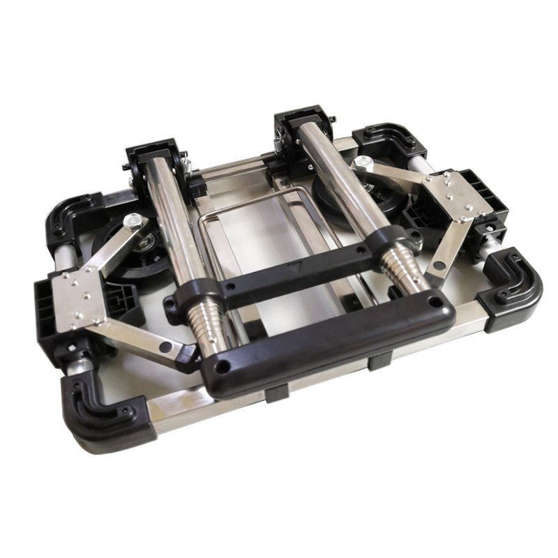 Full folding stainless steel luggage car Bearing capacity 30kg luggage Easy to carry trolley suitcase Schoolbags shopping carts