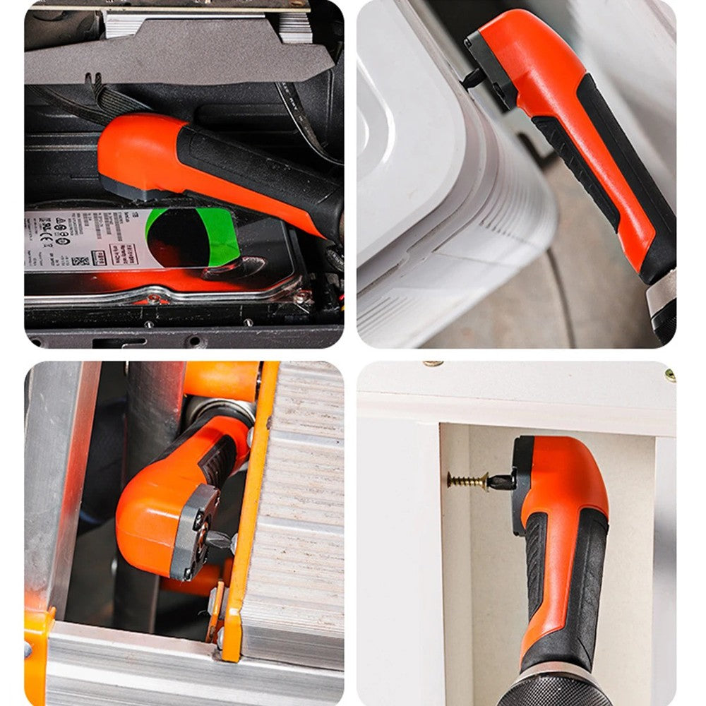 Multifunctional Electric Corner Screwdriver High Torque 90 ° Right Angle Screwdriver Manual Tool Drill Bit Corner Adapter