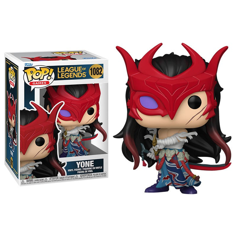 Funko Pop Yone Action Figures Model Toys Game League of Legends Figureine Model Doll Collectible Vinyl Figure Desk Decor Gifts