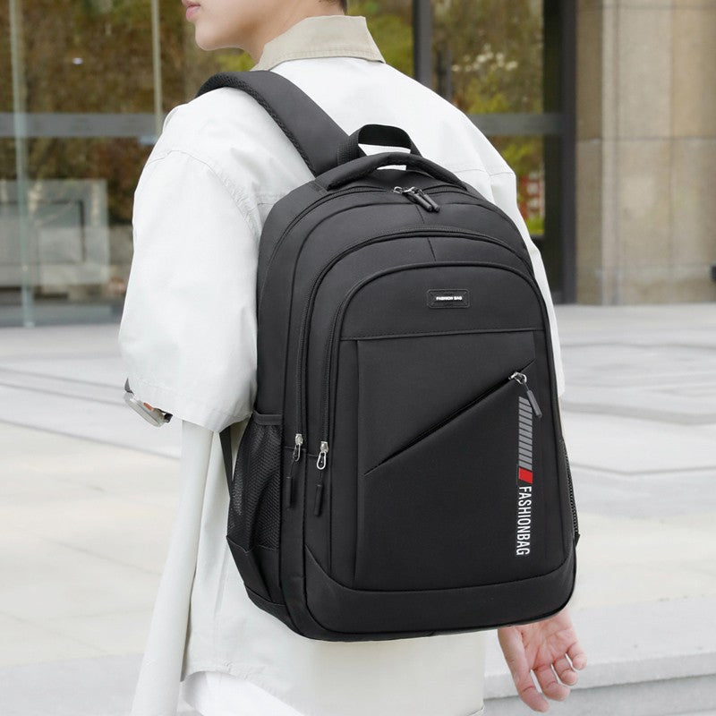 Backpack men casual large-capacity computer travel backpack female junior high school students high school students schoolbag