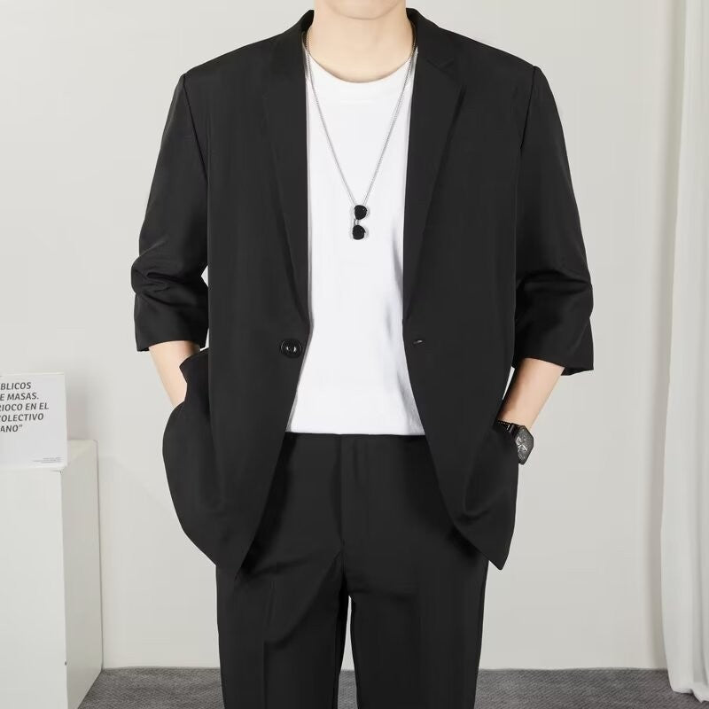 Spring Autumn Men's Suit Jackets Korean Popular Clothes Men Formal Clothes Man Brand Clothing Mens Blazzer Casual Man Sacks Male