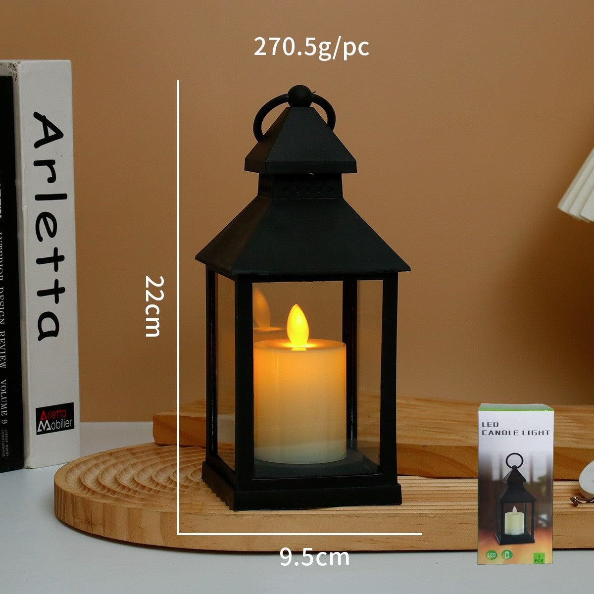 Portable LED Candle Lamps Camping Horse Tent Lanterns Outdoor Garden Desk Holiday Atmosphere Retro Night Light Decorative Lamps