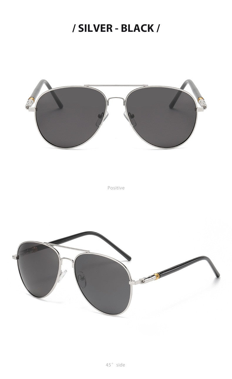 Pilot Men Classic Prescription Reading Sunglasses Black Lens Finished Presbyopic Readers Shade Outdoor Sun Glasses +1.0 to +4.0